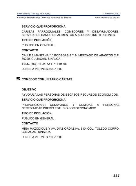 publicaciones - directorio de trÃ¡mites y servicios - ComisiÃ³n Estatal ...