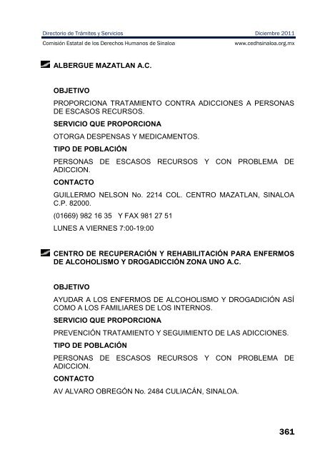 publicaciones - directorio de trÃ¡mites y servicios - ComisiÃ³n Estatal ...