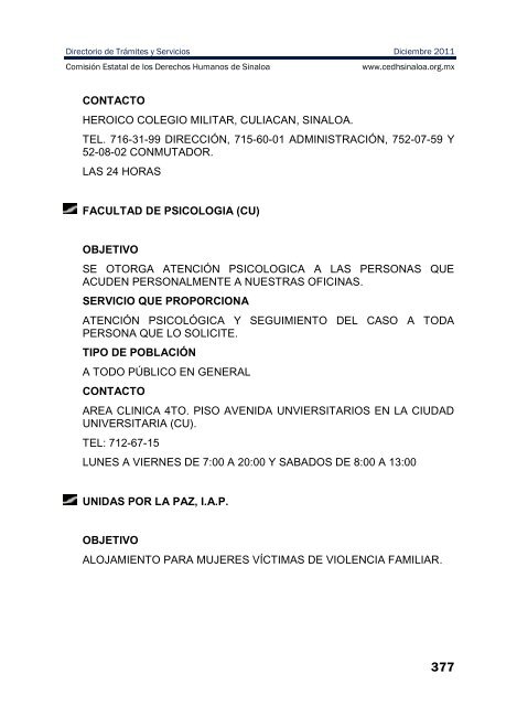 publicaciones - directorio de trÃ¡mites y servicios - ComisiÃ³n Estatal ...