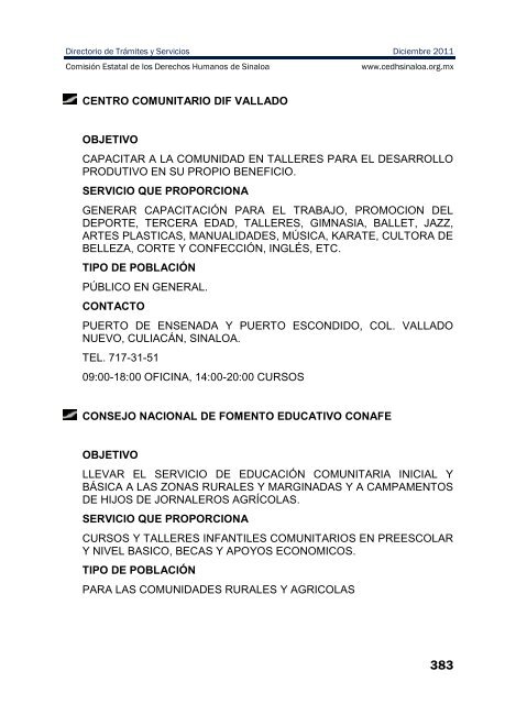 publicaciones - directorio de trÃ¡mites y servicios - ComisiÃ³n Estatal ...