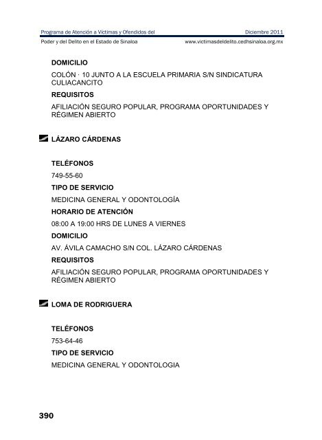 publicaciones - directorio de trÃ¡mites y servicios - ComisiÃ³n Estatal ...