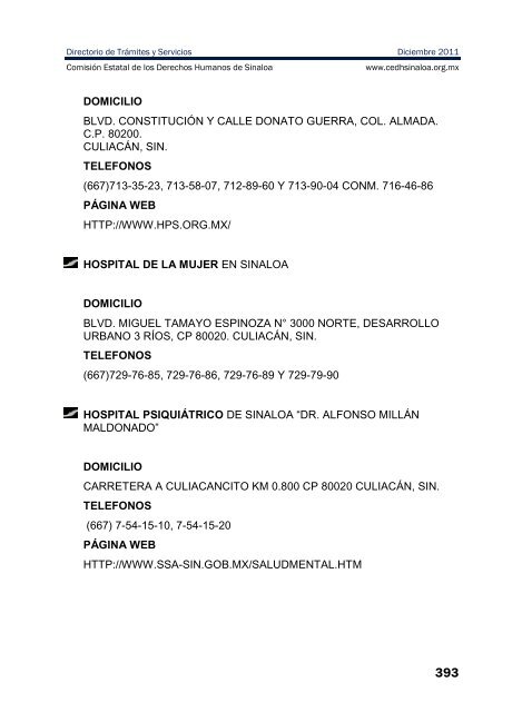 publicaciones - directorio de trÃ¡mites y servicios - ComisiÃ³n Estatal ...