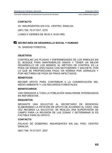 publicaciones - directorio de trÃ¡mites y servicios - ComisiÃ³n Estatal ...