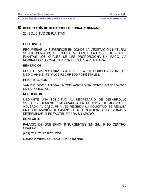 publicaciones - directorio de trÃ¡mites y servicios - ComisiÃ³n Estatal ...