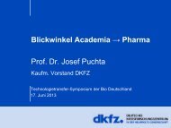 Vortrag von Prof. Dr. Josef Puchta - BIO Deutschland