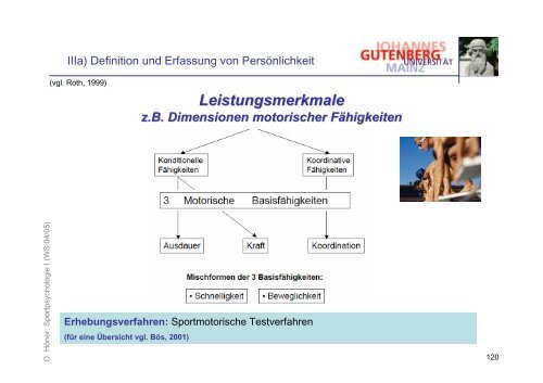 Folien zur Vorlesung Psychologie I - Sport-mainz.de