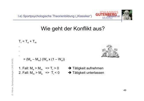 Folien zur Vorlesung Psychologie I - Sport-mainz.de