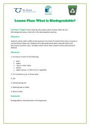 Lesson Plan: What is Biodegradable? - Green Schools Ireland