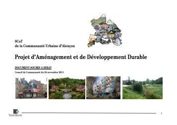 Projet d'Aménagement et de Développement Durable - Alençon