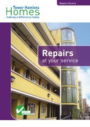 Repairs at your service - Tower Hamlets Homes