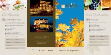 Flyer Herbst-Arrangements als PDF - Hotel zum Torkel