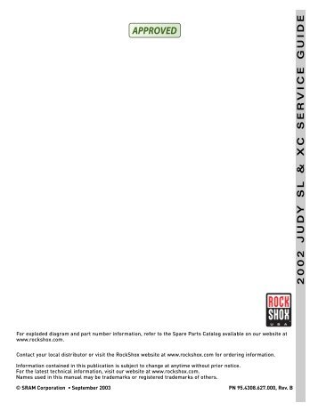 Service Manual - Judy SL / XC - Birota