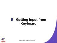 5 Getting Input from Keyboard