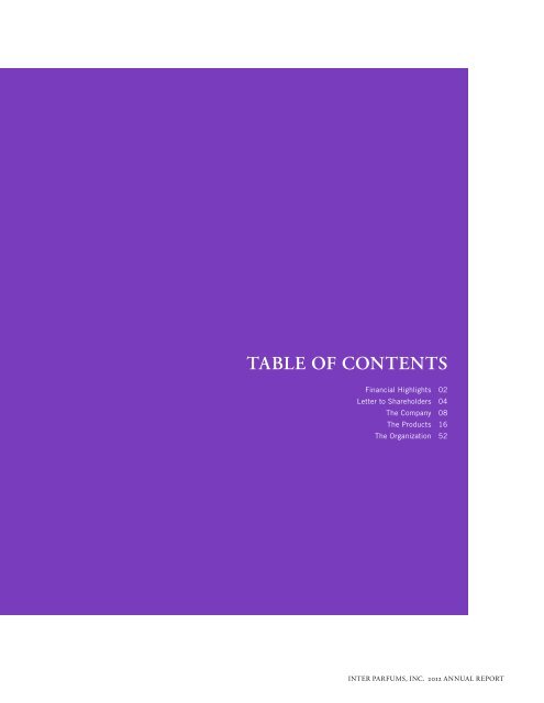 Inter Parfums, Inc. Annual Report 2012 (PDF 1.6 MB)