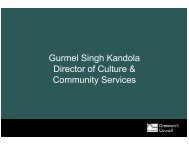 Gurmel Singh Kandola Director of Culture & Community ... - Sustain