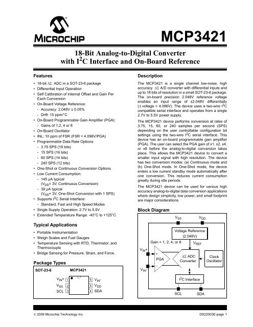 MCP3421 - Microchip