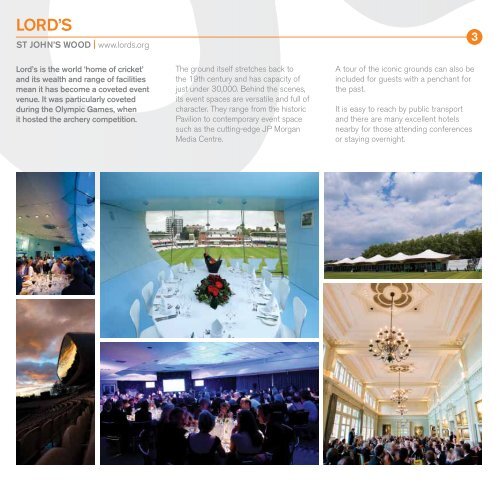 imagine your next event in - London & Partners