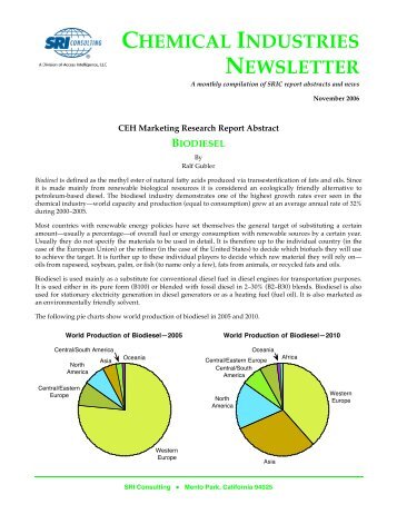 View Newsletter - Chemical Insight & Forecasting: IHS Chemical