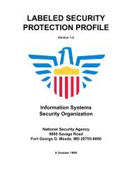 Labeled Security Protection Profile (LSPP) - Common Criteria