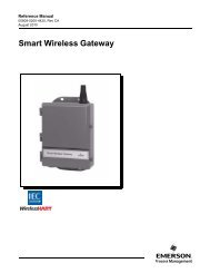 Smart Wireless Gateway - Manual - Emerson Process Management ...