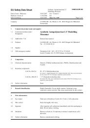 EU Safety Data Sheet Aesthetic Autopolymerisat LT ... - m-tec dental