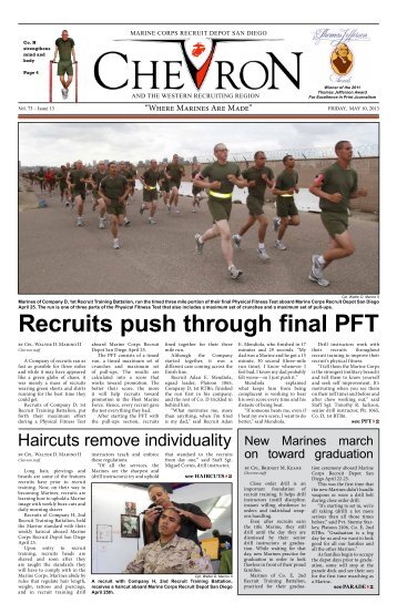 Recruits push through final PFT - Marine Corps Recruit Depot, San ...