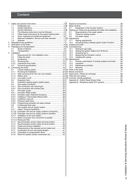 Installation & Servicing Manual - Rinnai