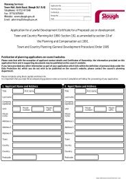 Application for a Lawful Development Certificate for a Proposed use ...