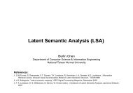 Retrieval Models (III) - Latent Semantic Analysis (LSA) - Berlin Chen