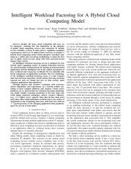 Intelligent Workload Factoring for A Hybrid Cloud Computing Model