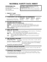 material safety data sheet petroferm inc. - The Solder Connection