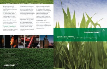 Biomass brochure - Lockheed Martin