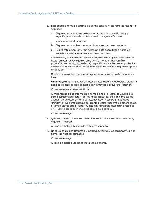 CA ARCserve Backup para Windows - Guia de ImplementaÃ§Ã£o