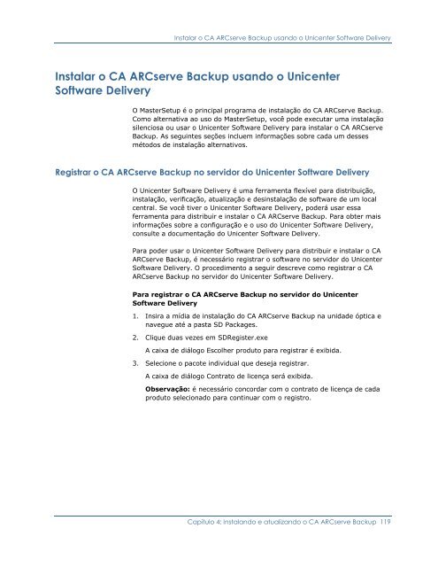 CA ARCserve Backup para Windows - Guia de ImplementaÃ§Ã£o