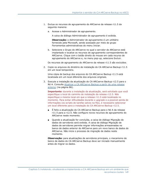 CA ARCserve Backup para Windows - Guia de ImplementaÃ§Ã£o