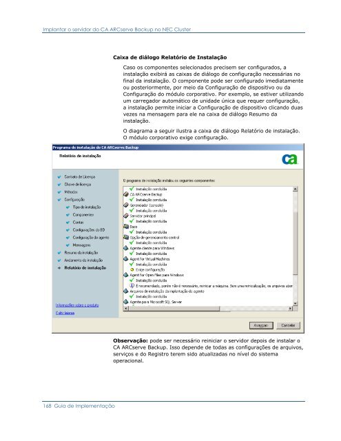 CA ARCserve Backup para Windows - Guia de ImplementaÃ§Ã£o