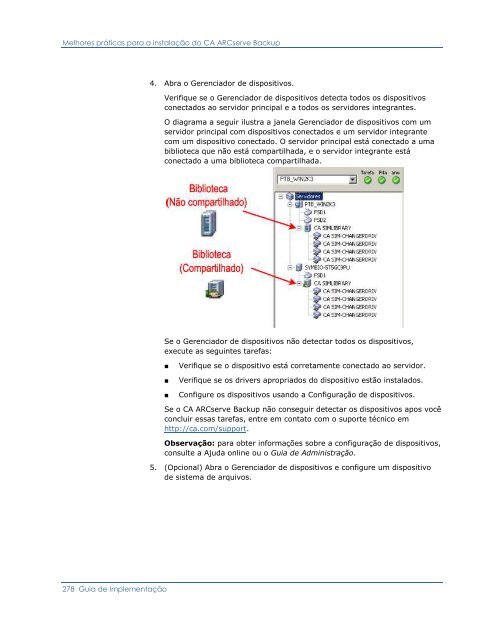 CA ARCserve Backup para Windows - Guia de ImplementaÃ§Ã£o