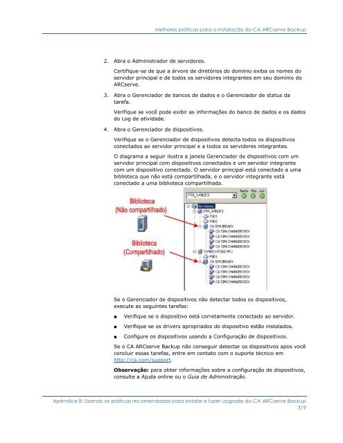 CA ARCserve Backup para Windows - Guia de ImplementaÃ§Ã£o