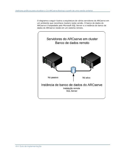 CA ARCserve Backup para Windows - Guia de ImplementaÃ§Ã£o