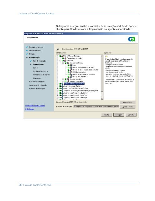 CA ARCserve Backup para Windows - Guia de ImplementaÃ§Ã£o