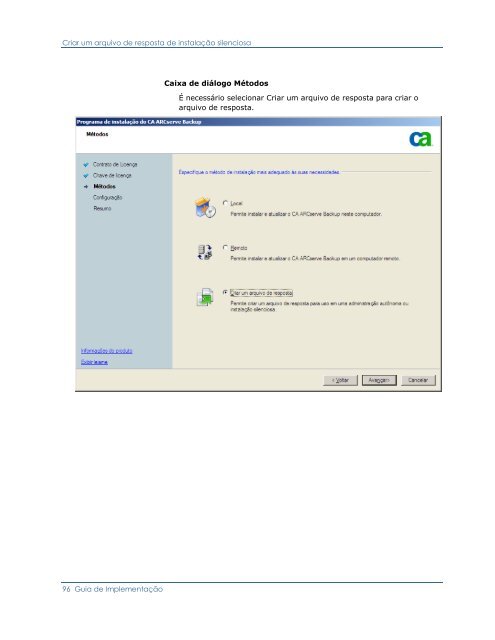 CA ARCserve Backup para Windows - Guia de ImplementaÃ§Ã£o