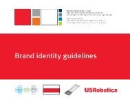 Brand identity guidelines - U.S. Robotics