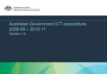 Australian Government ICT expenditure, 2008-09 ... - About AGIMO