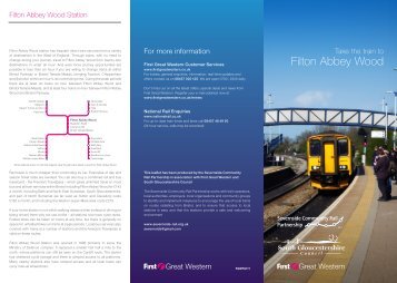 Filton Abbey Wood rail guide - South Gloucestershire Council