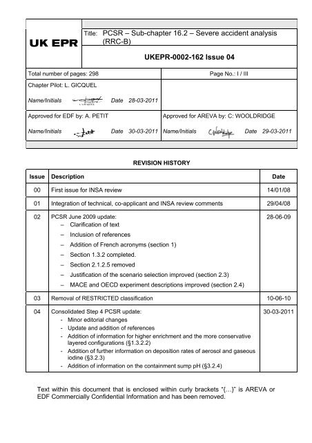 16.2 - Severe Accident Analysis (RRC-B) - EDF Hinkley Point