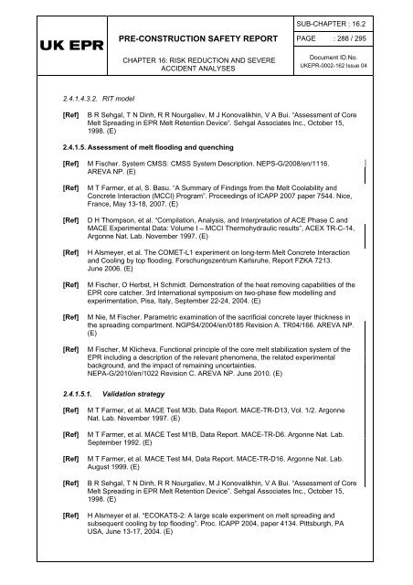 16.2 - Severe Accident Analysis (RRC-B) - EDF Hinkley Point