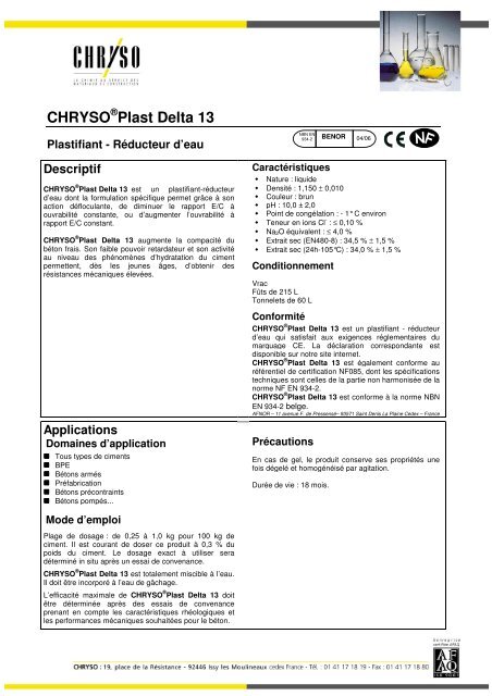 CHRYSO Plast Delta 13