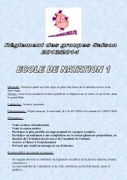 ECOLE DE NATATION 1 - abcNatation