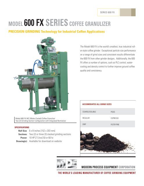 Model 600 FX 041509.indd - Modern Process Equipment