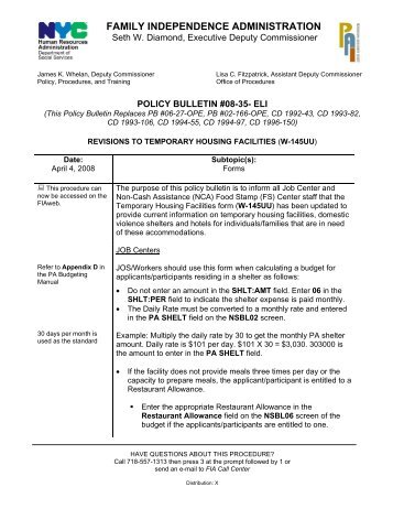 family administration assistance